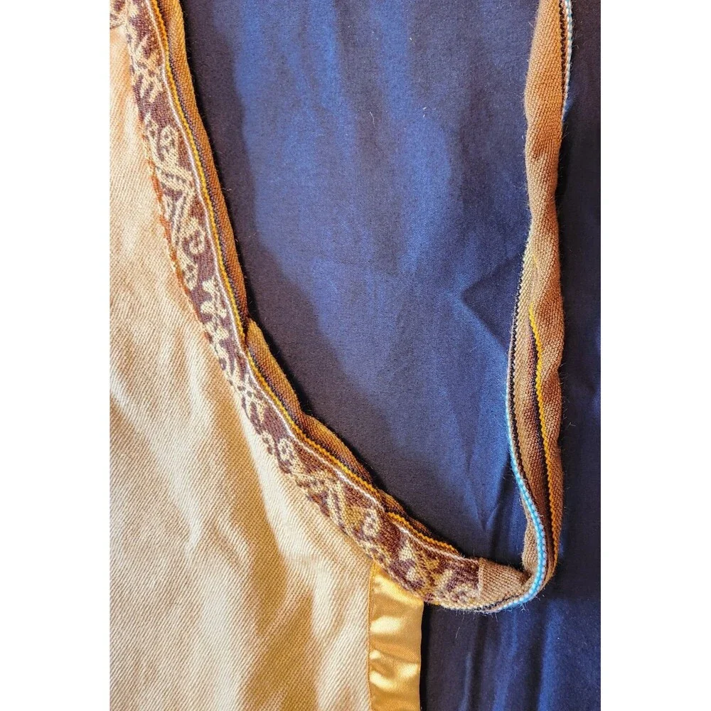 Unique Southwest Bib-style Apron With Front Pockets  Measurements In Photos